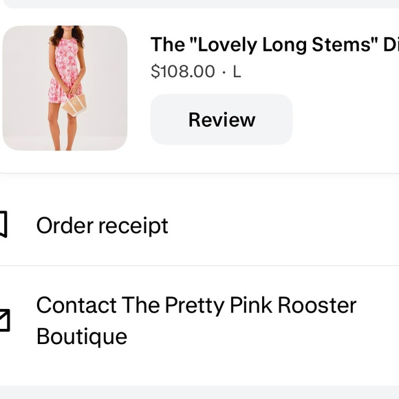 💕🧡NWOT Lilly Pulitzer lovely long stems Dixi dress 🧡💕 - Picture 7 of 7